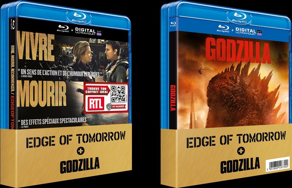 Edge of Tomorrow + Godzilla [Blu-ray] - flash vidéo