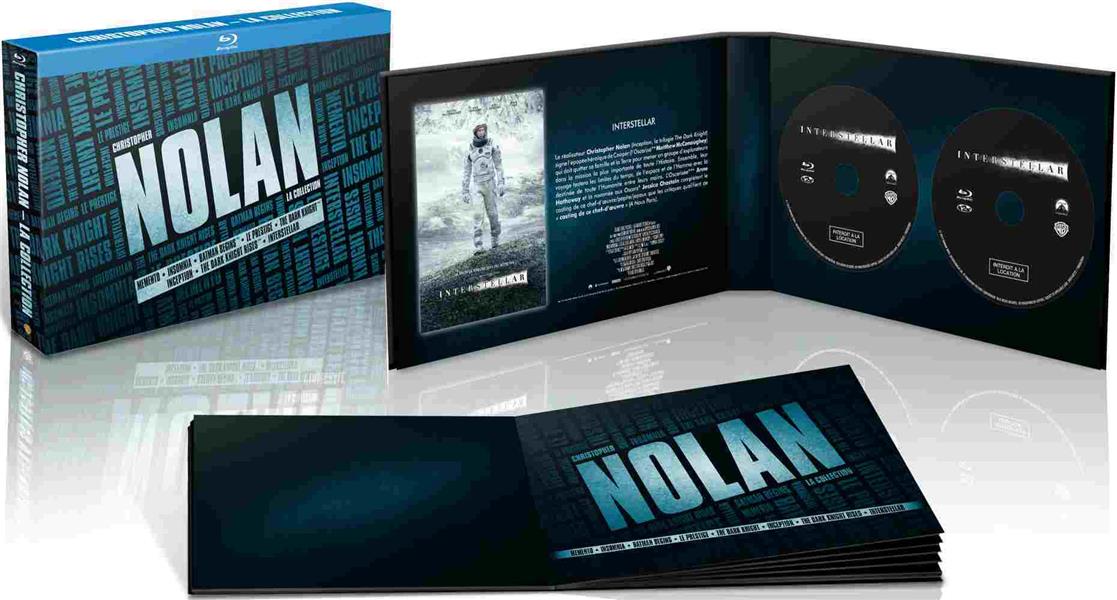 Christopher Nolan, l'intégrale : Memento + Insomnia + Le prestige + Trilogie Batman + Inception + Interstellar [Blu-ray] - flash vidéo