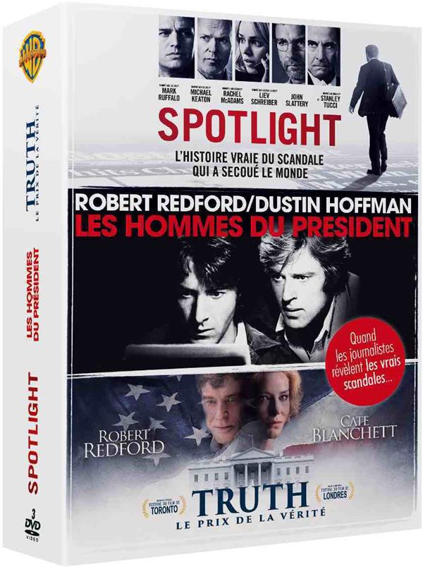 Spotlight + Les hommes du Président + Truth, le prix de la vérité [DVD] - flash vidéo