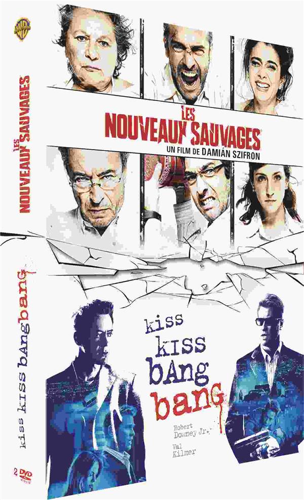 Coffret comédies décalées : kiss kiss bang bang ; les nouveaux sauvages [DVD] - flash vidéo