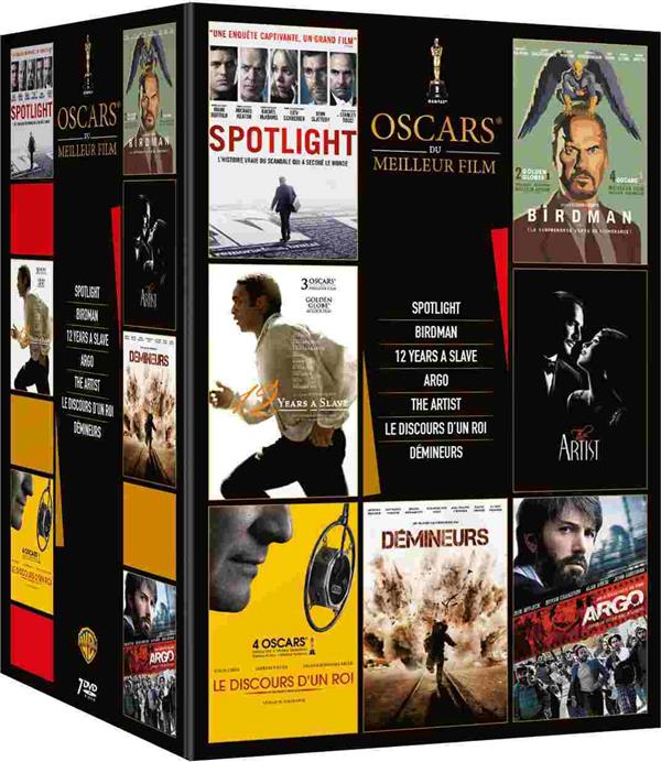 Oscars du meilleur film 2010 - 2016 : Spotlight + Birdman + 12 Years A Slave + Argo + The Artist + Le discours d'un roi + Démineurs [DVD] - flash vidéo