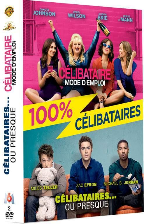 Coffret 100% célibataires : Célibataire mode d'emploi + Célibataires... ou presque [DVD] - flash vidéo