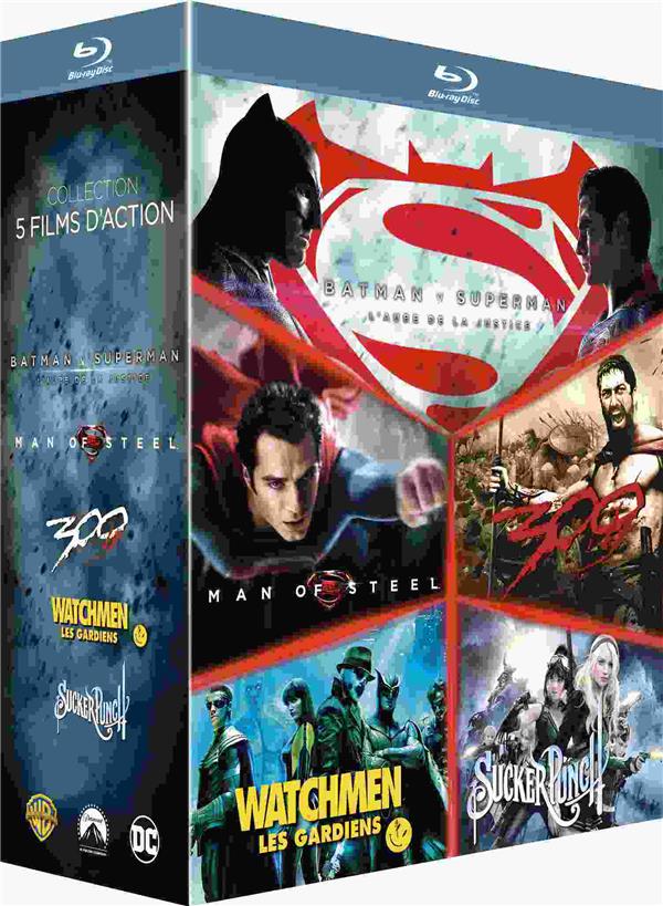 Le Meilleur de Zack Snyder : Batman v Superman, l'aube de la justice + Man of Steel + 300 + Watchmen, les Gardiens + Sucker Punch [Blu-ray] - flash vidéo