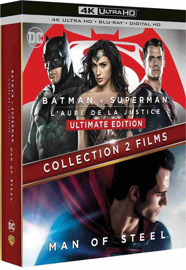 Collection 2 films: Batman v Superman : L'aube de la justice + Man of Steel [4K Ultra HD]