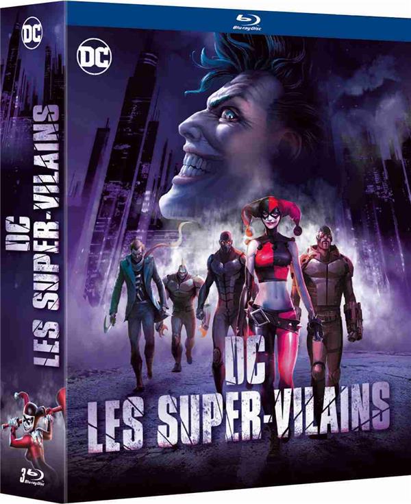 DC Les Super-Vilains - Coffret : Batman : The Killing Joke + Batman : Assaut sur Arkham + Batman et Harley Quinn [Blu-ray] - flash vidéo