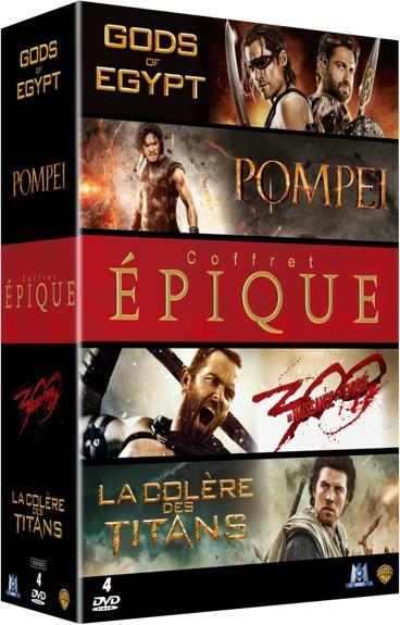 Coffret épique : Pompéi + Gods of Egypt + La Colère des titans + 300 : la naissance d'un empire [DVD]