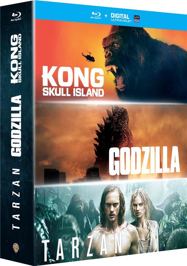 Kong : Skull Island + Godzilla + Tarzan [Blu-ray] - flash vidéo