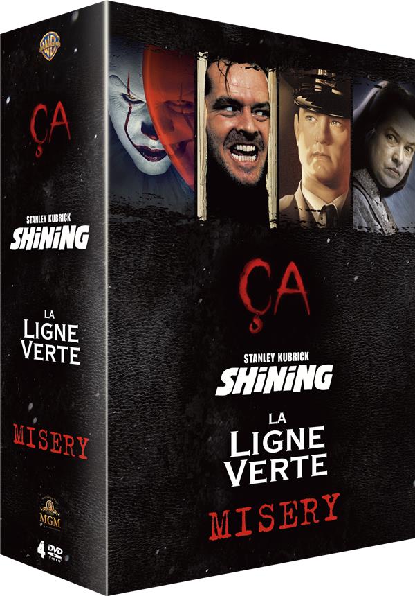 Stephen King - Coffret 4 films : Ça + La Ligne verte + Shining + Misery [DVD] - flash vidéo