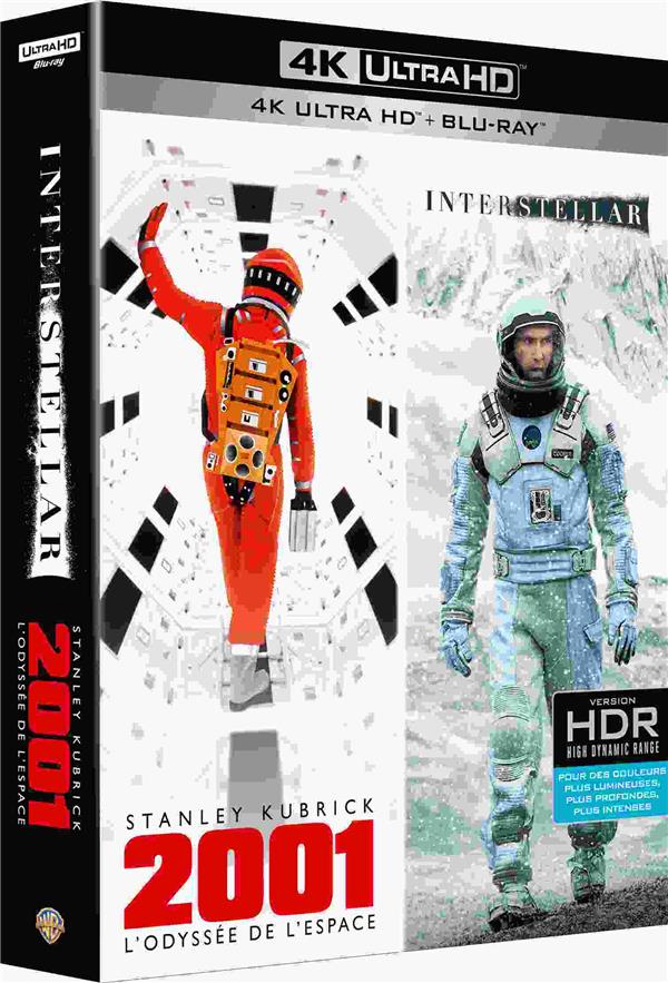 Coffret Voyage dans l'espace en 4K : Interstellar + 2001 : l'odyssée de l'espace [4K Ultra HD]