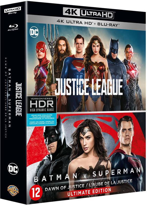 DC Universe - Coffret 2 films : Justice League + Batman v Superman : L'aube de la justice [4K Ultra HD] - flash vidéo