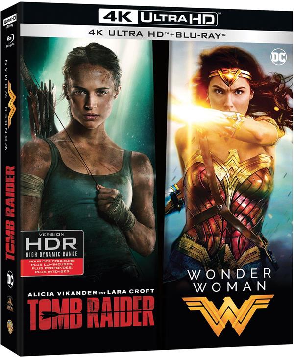 Coffret Tomb Raider (2018) + Wonder Woman - Collection de 2 films [4K Ultra HD]