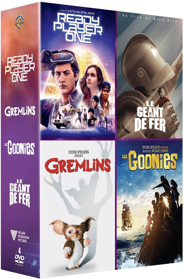 Ready Player One + Gremlins + Les Goonies + Le Géant de fer [DVD]