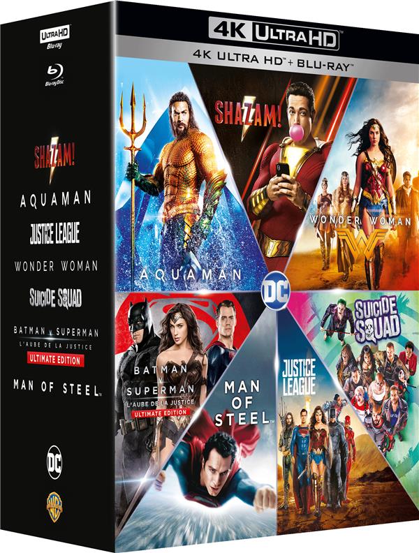 DCEU Intégrale : Man of Steel + Batman v Superman : L'aube de la justice + Suicide Squad + Wonder Woman + Justice League + Aquaman + Shazam! [4K Ultra HD]