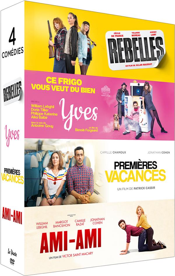 4 comédies - Coffret : Ami-ami + Rebelles + Premières vacances + Yves [DVD]