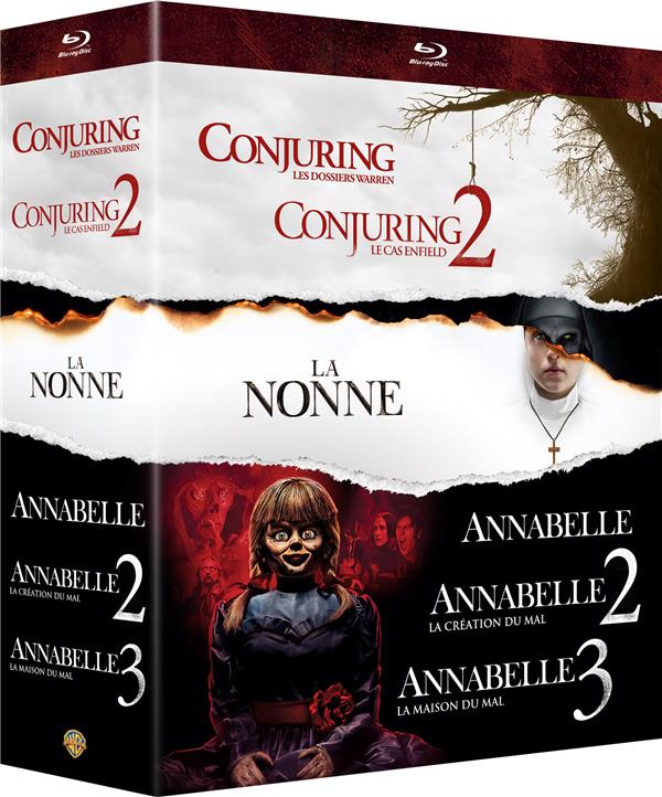 Coffret 6 films : Conjuring : les dossiers Warren + Conjuring 2 : le cas Enfield + Annabelle + Annabelle 2 : la crÃ©ation du mal + Annabelle : la maison du mal + La Nonne [Blu-ray]