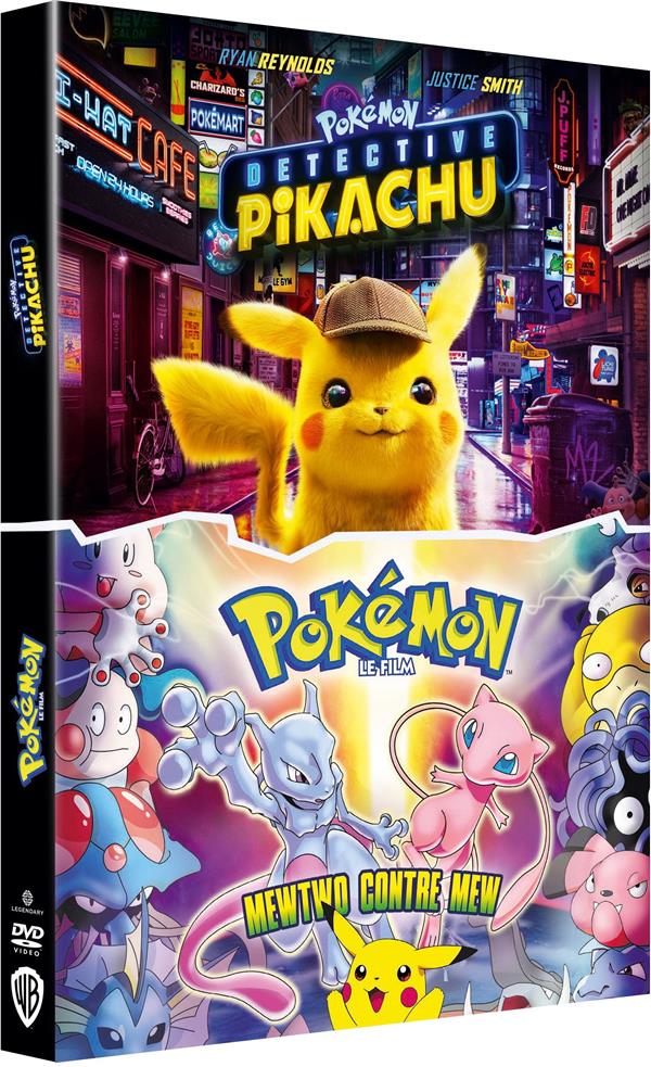 Pokémon - Détective Pikachu + Pokémon le Film : Mewtwo contre Mew [DVD]