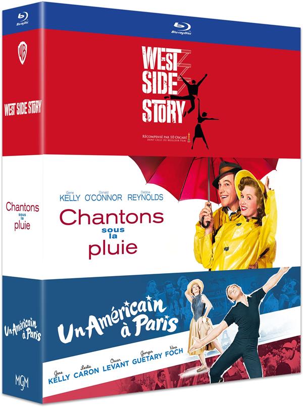 Chantons sous la pluie + Un Américain à Paris + West Side Story [Blu-ray]