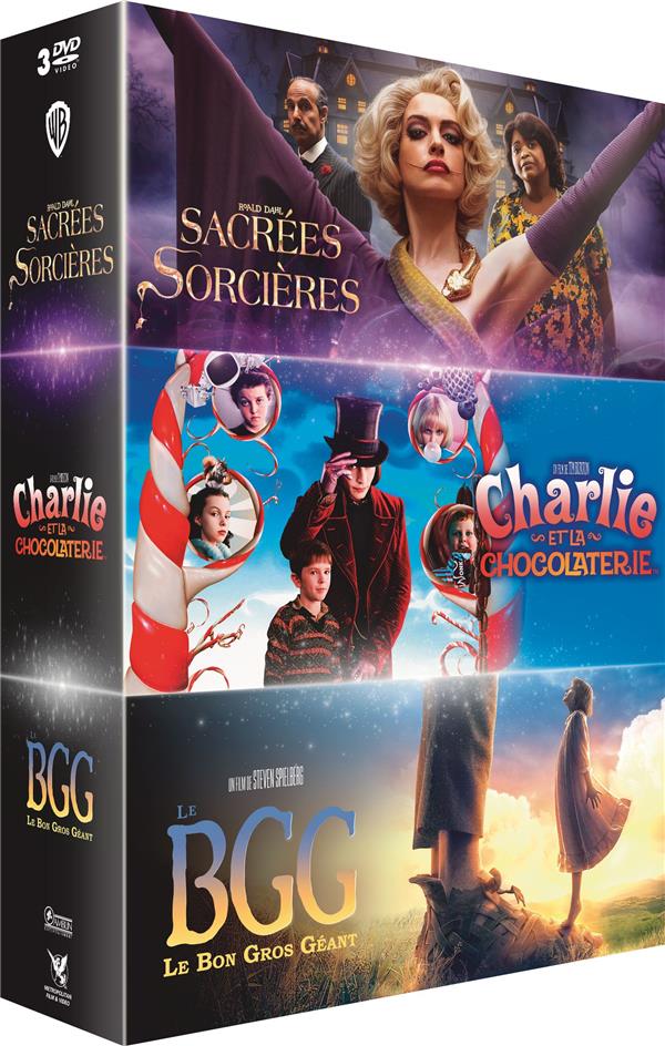 Sacrées sorcières + Charlie et la chocolaterie + Le Bon Gros Géant [DVD]