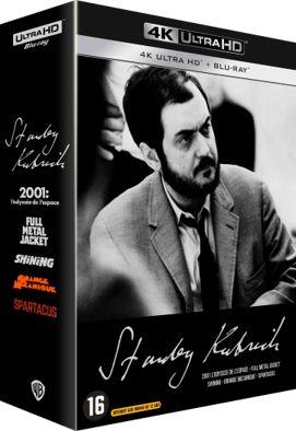 Coffret Stanley Kubrick : 2001, l'odyssée de l'espace + Full Metal Jacket + Shining + Orange mécanique + Spartacus [4K Ultra HD]