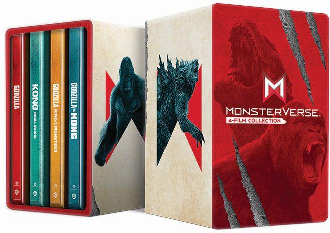 MonsterVerse (Godzilla/Kong) - Collection 4 films : Godzilla + Godzilla : Roi des monstres + Kong : Skull Island + Godzilla vs Kong [4K Ultra HD]