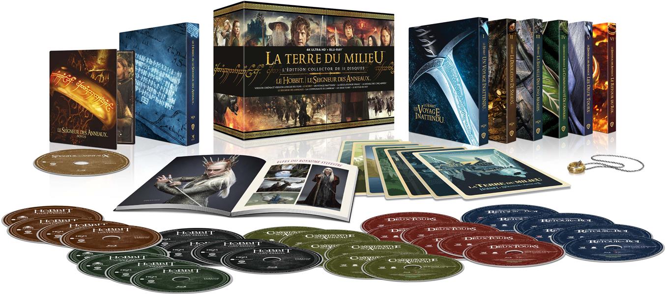 La Terre du Milieu - Coffret trilogie Le Hobbit + trilogie Le Seigneur des Anneaux [4K Ultra HD]