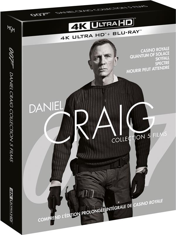 James Bond 007 - La collection Daniel Craig : Casino Royale + Quantum of Solace + Skyfall + Spectre + Mourir peut attendre [4K Ultra HD]
