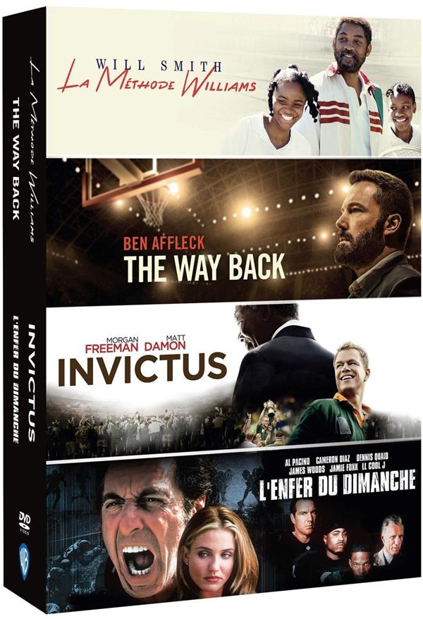 Films de sport - Coffret : L'Enfer du dimanche + Invictus + The Way Back + La Méthode Williams [DVD]
