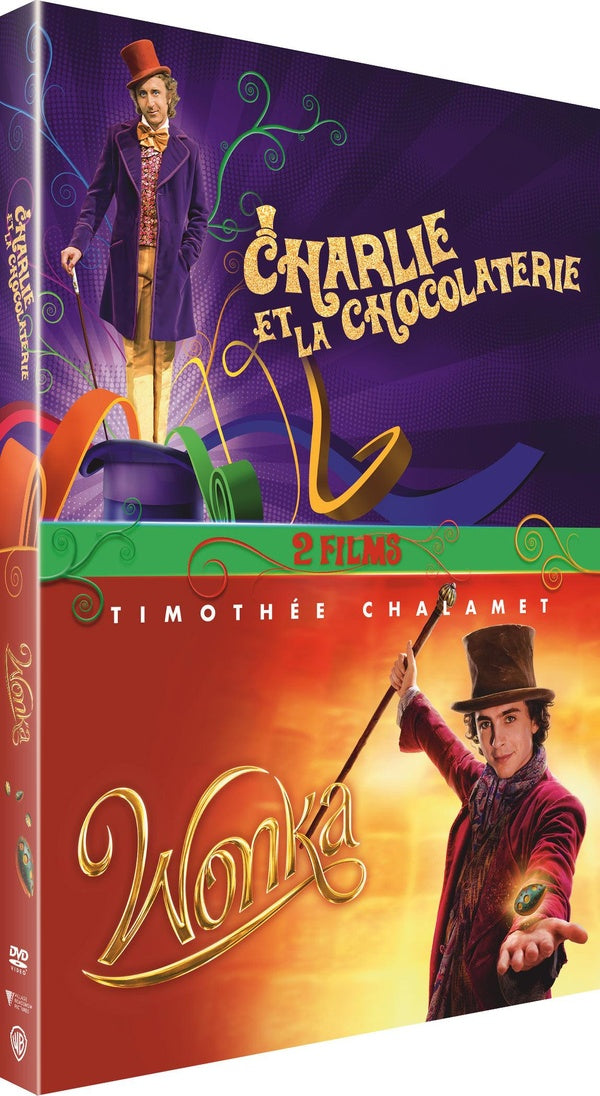 Charlie et la chocolaterie (1971) + Wonka [DVD] - flash vidéo