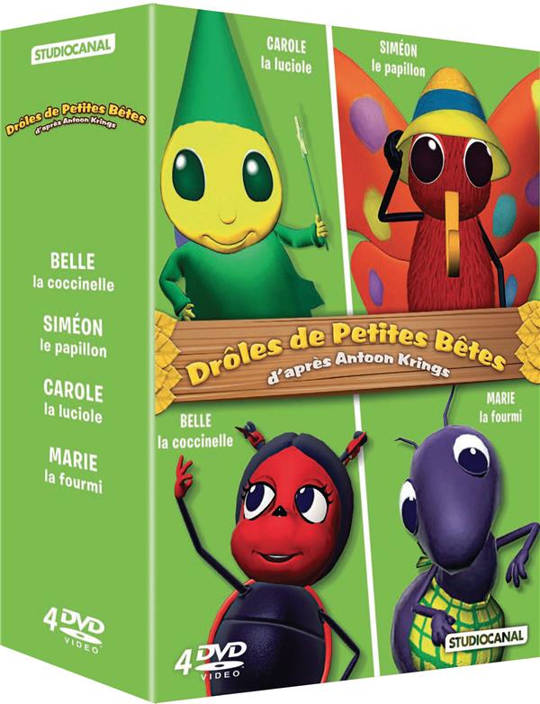 Drôles de petites bêtes - Coffret : Belle la coccinelle + Siméon le papillon + Carole la luciole + Marie la fourmi [DVD]