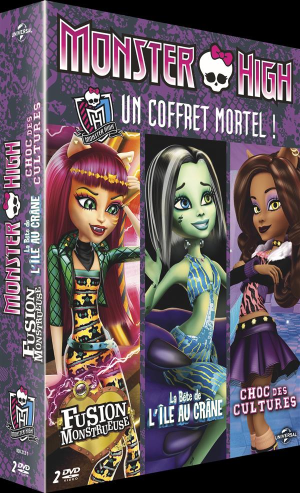 Monster High - Un coffret mortel ! : Fusion monstrueuse + Choc des cultures ! + La Bête de l'Île au Crâne [DVD]