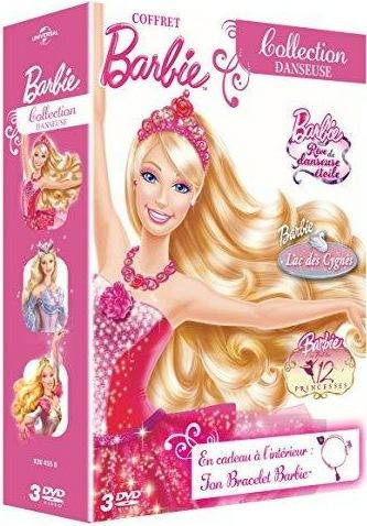 Coffret Barbie - Collection danseuse : Rêve de danseuse étoile + Lac des cygnes + Barbie au bal des 12 princesses [DVD]