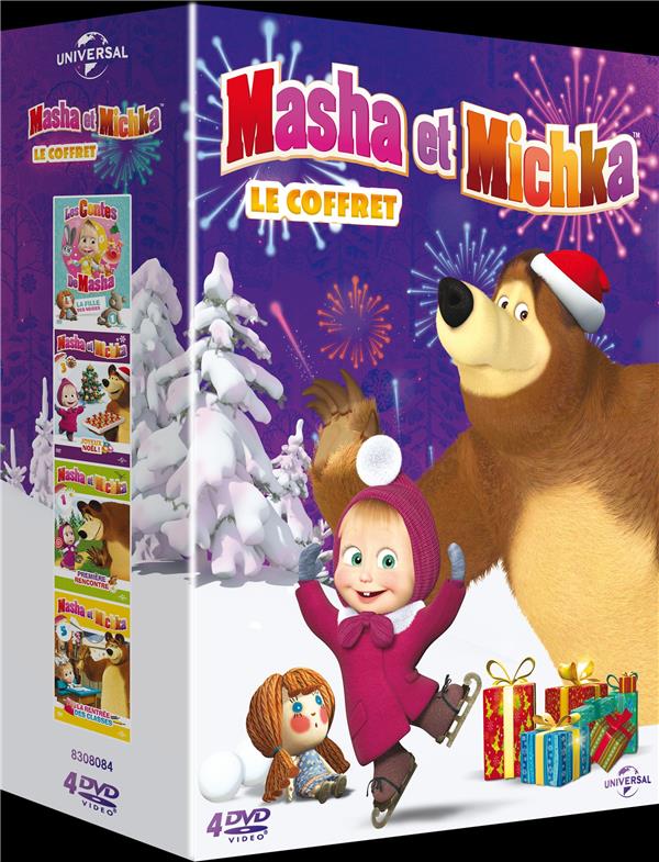 Masha et Michka - Le Coffret : Les Rois du cirque + Graines d'artistes + La Journée des confitures + Le Petit cheval bossu [DVD]