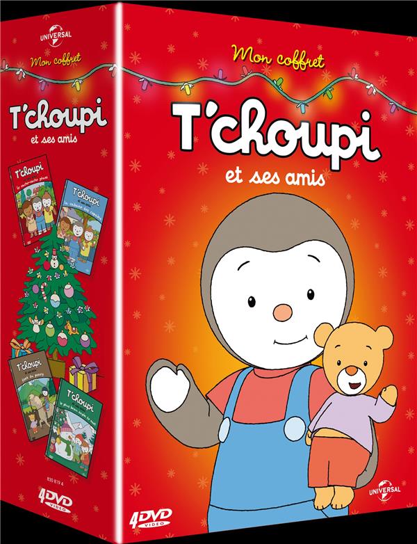 T'choupi et ses amis (interactif) - Coffret: Le cache-cache géant + La cabane des copains + T'choupi et ses amis font du poney + Le plus beau sapin de Noël [DVD] - flash vidéo