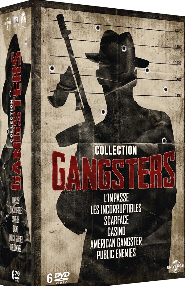 Collection Gangsters : Public Ennemies + Les incorruptibles + Scarface + American Gangster + L'impasse + Casino [DVD]