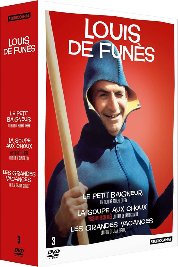 Collection Louis de Funès - La soupe aux choux + Le petit baigneur + Les grandes vacances [DVD]