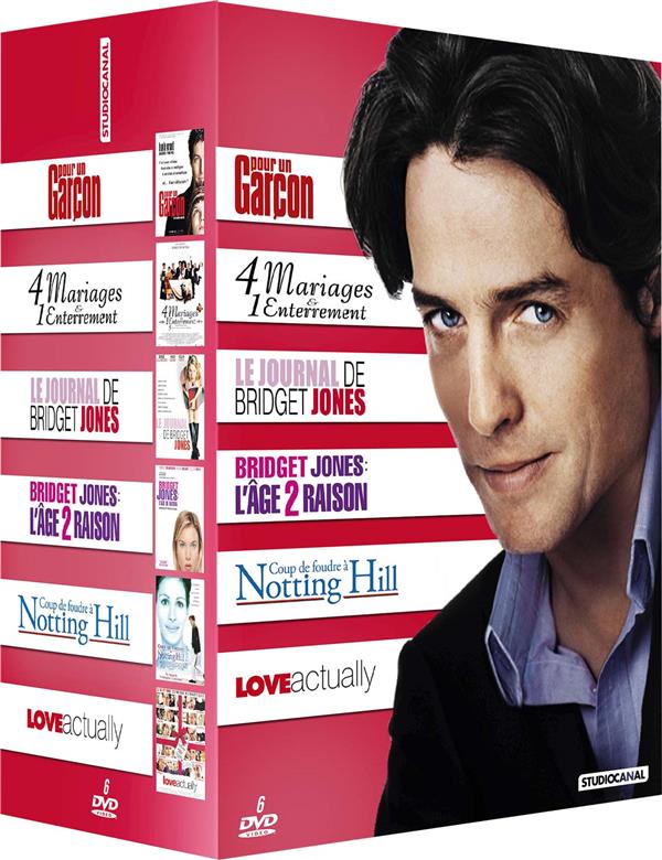 Coffret Hugh Grant : Coup de foudre à Notting Hill + Love Actually + Bridget Jones + Bridget Jones l'âge de raison + 4 mariages et 1 enterrement + Pour un garçon [DVD]