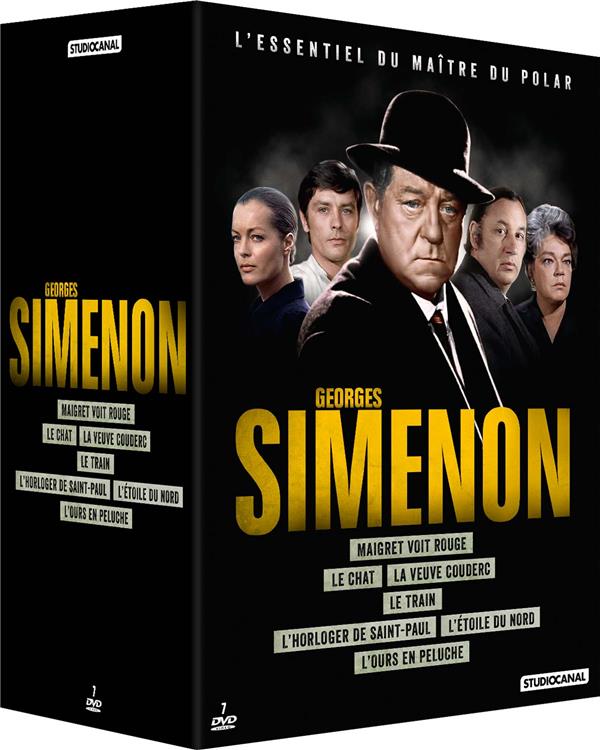 Coffret Georges Simenon : Le chat + L'étoile du nord + L'horloger de Saint-Paul + Maigret voit rouge + L'ours en peluche + Le train + La veuve Couderc [DVD]