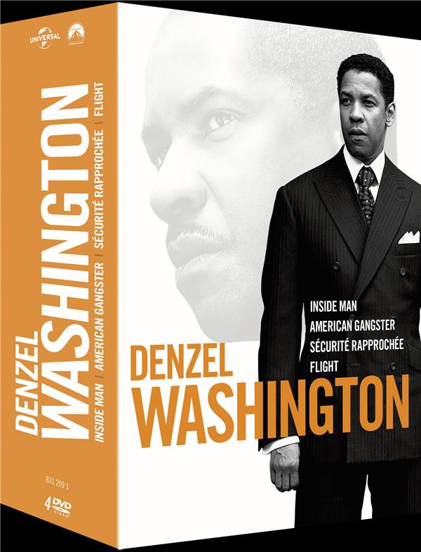 Denzel Washington - Coffret : Sécurité rapprochée + Flight + American Gangster + Inside Man [DVD]