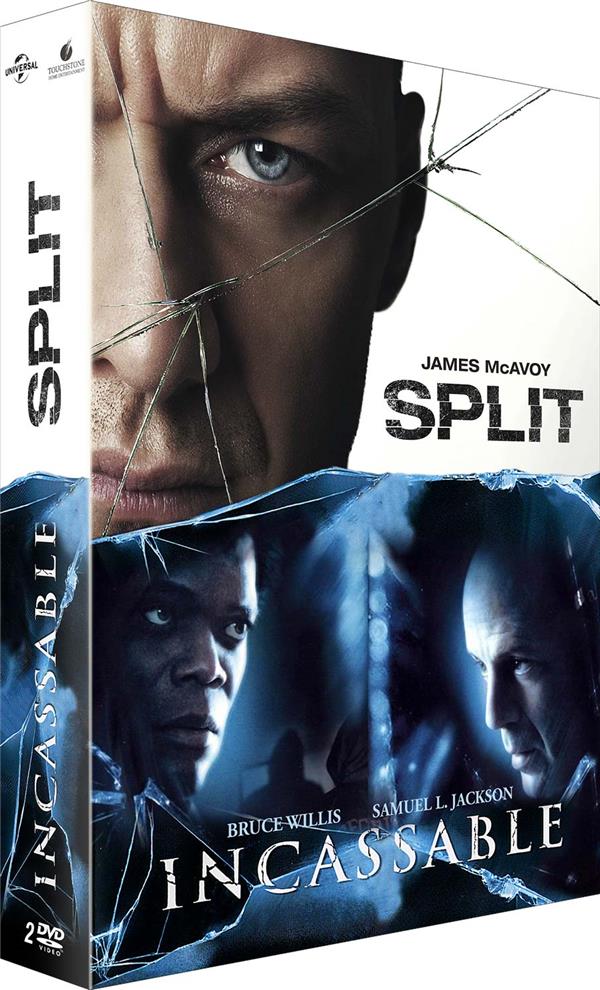 Coffret Shyamalan : split ; incassable [DVD] - flash vidéo