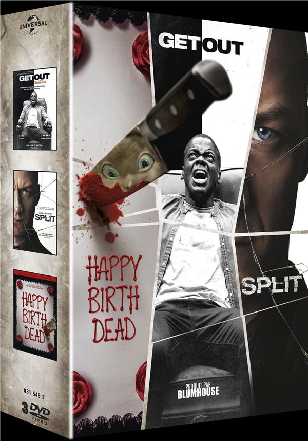 Coffret : Get Out + Split + Happy Birth Dead [DVD]