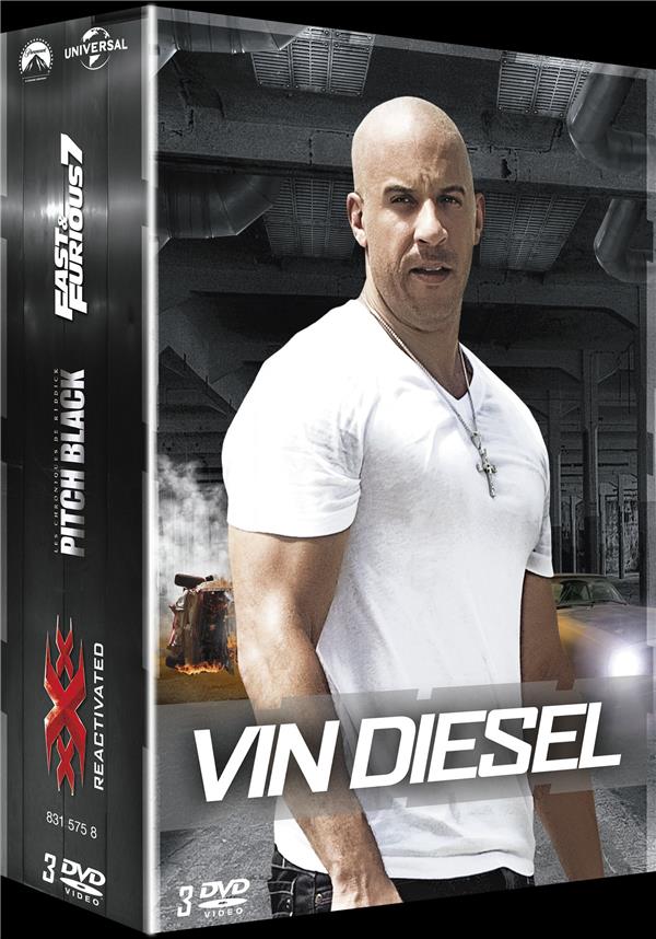 Vin Diesel - Coffret : Fast & Furious 7 + Pitch Black + xXx Reactivated [DVD]