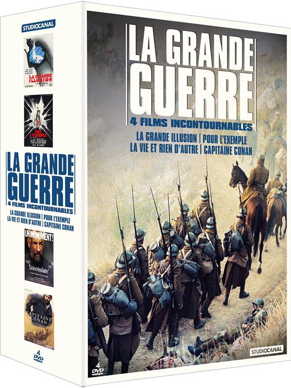 La Grande guerre - 4 films incontournables : La Grande Illusion + Pour l'exemple + La Vie et rien d'autre + Capitaine Conan [DVD]