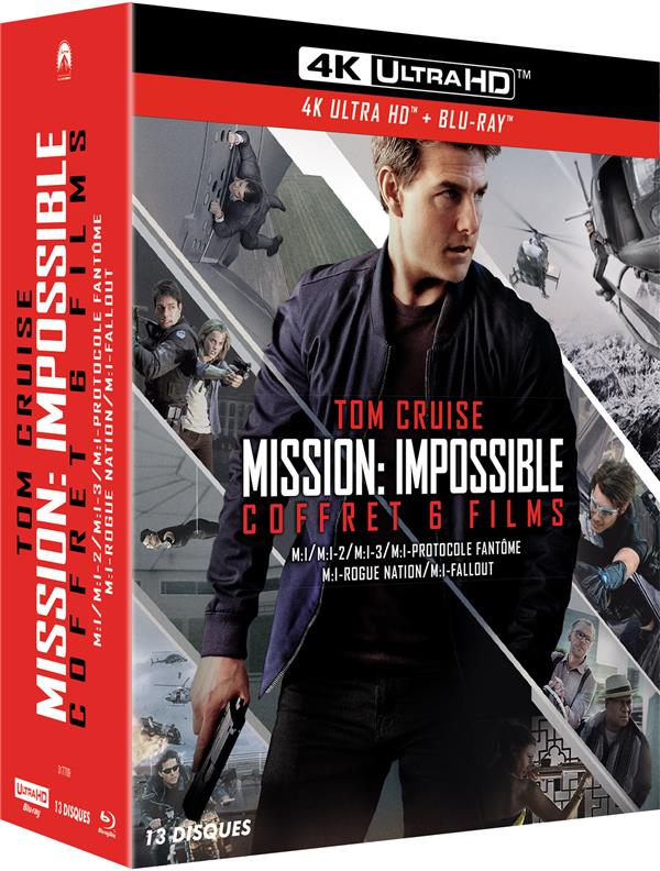 Coffret mission : impossible 6 films [4K Ultra HD] - flash vidéo