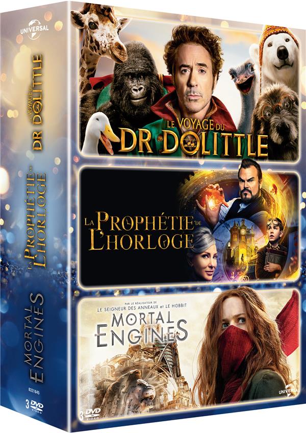 Le Voyage du Dr Dolittle + La Prophétie de l'horloge + Mortal Engines [DVD]
