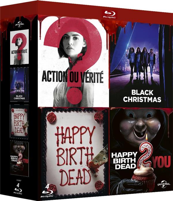 Coffret Horreur : Happy Birthdead + Happy Birthdead 2 You + Action ou vérité + Black Christmas [Blu-ray]