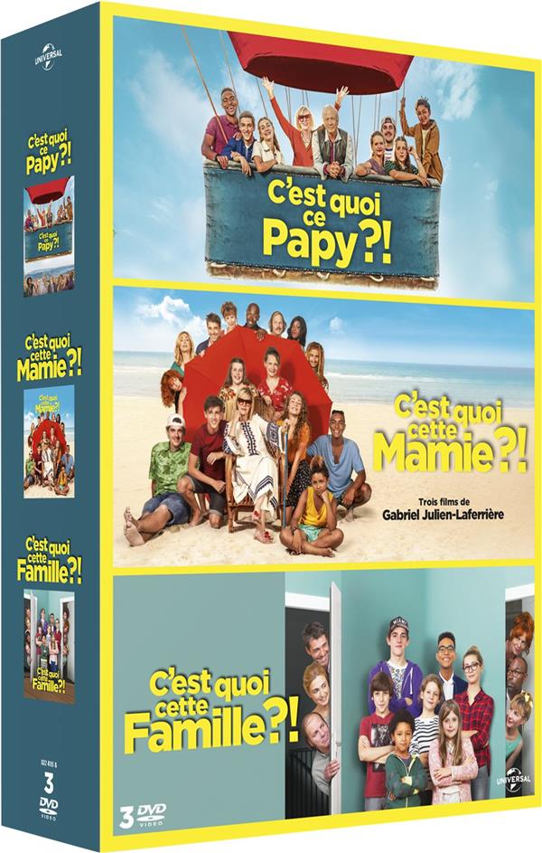 Coffret : C'est quoi cette famille ?! + C'est quoi cette mamie ?! + C'est quoi ce papy ?! [DVD]