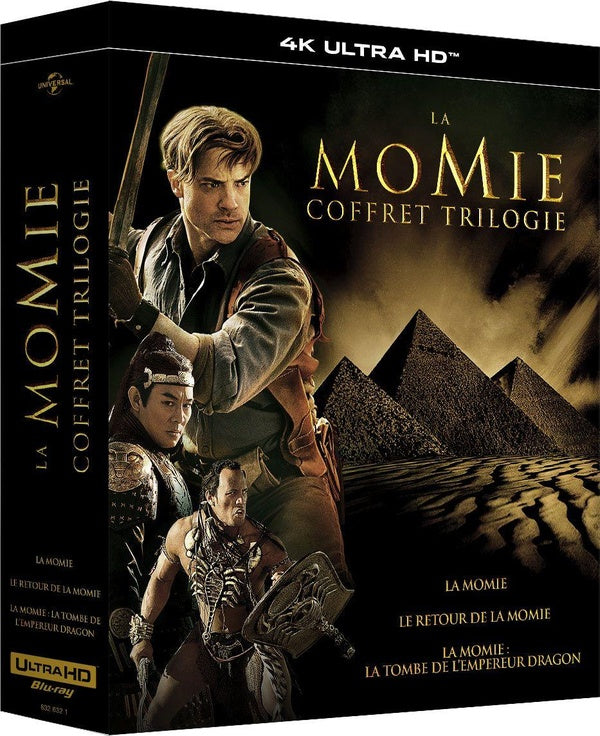 La Momie - Coffret trilogie : La Momie + Le Retour de la momie + La Momie - La tombe de l'Empereur Dragon [4K Ultra HD]