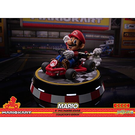 First 4 Figures - Mario Kart - Mario Statue Edition Collector 22cm