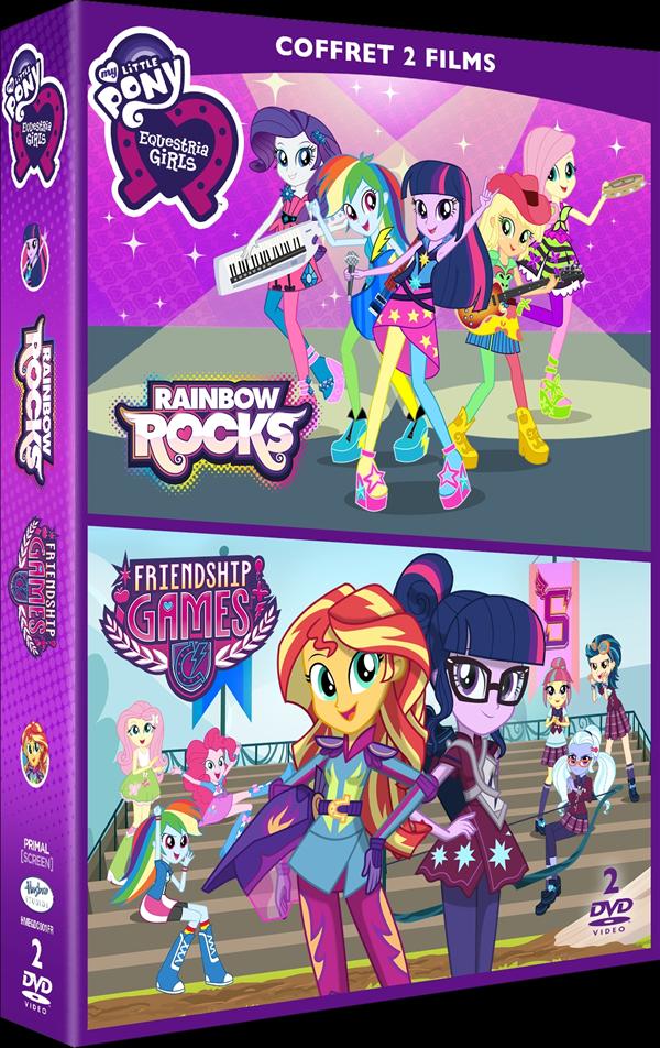 Equestria Girls 2 : Rainbow Rocks + Equestria Girls 3 : Friendship Games [DVD]