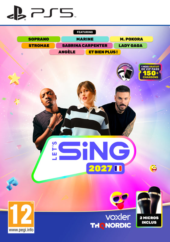 Let's Sing 2027 - Hits français et internationaux + 2 Microphones